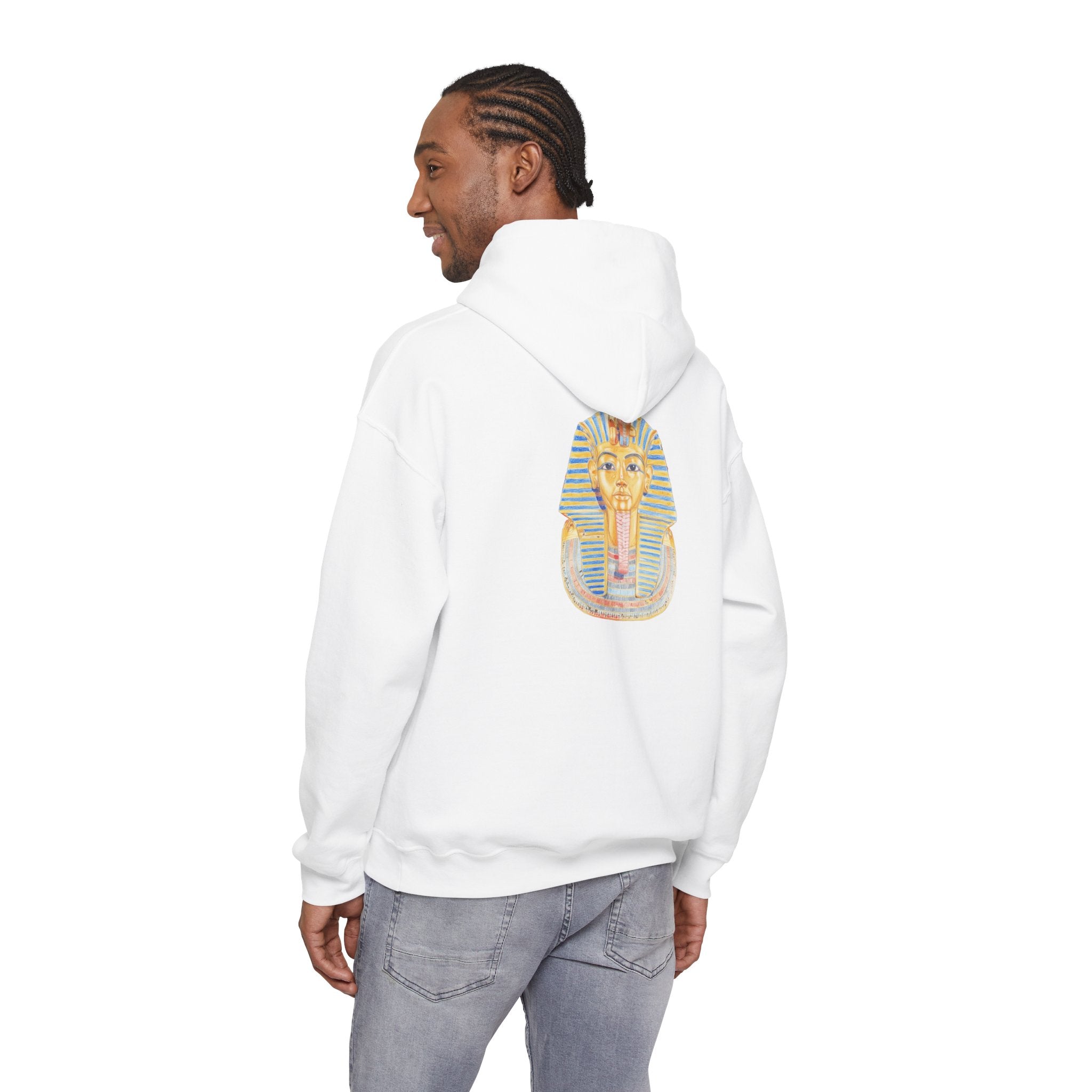King Tutankhamun Hoodie - Grand Egyptian Museum Opening Collection - Light