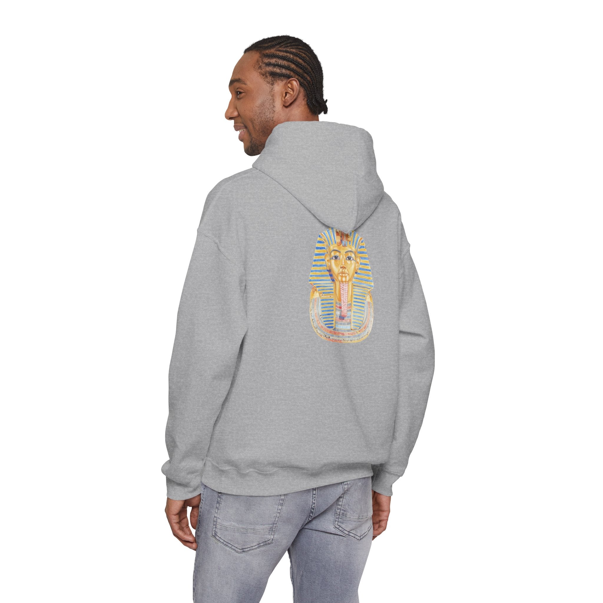 King Tutankhamun Hoodie - Grand Egyptian Museum Opening Collection - Light