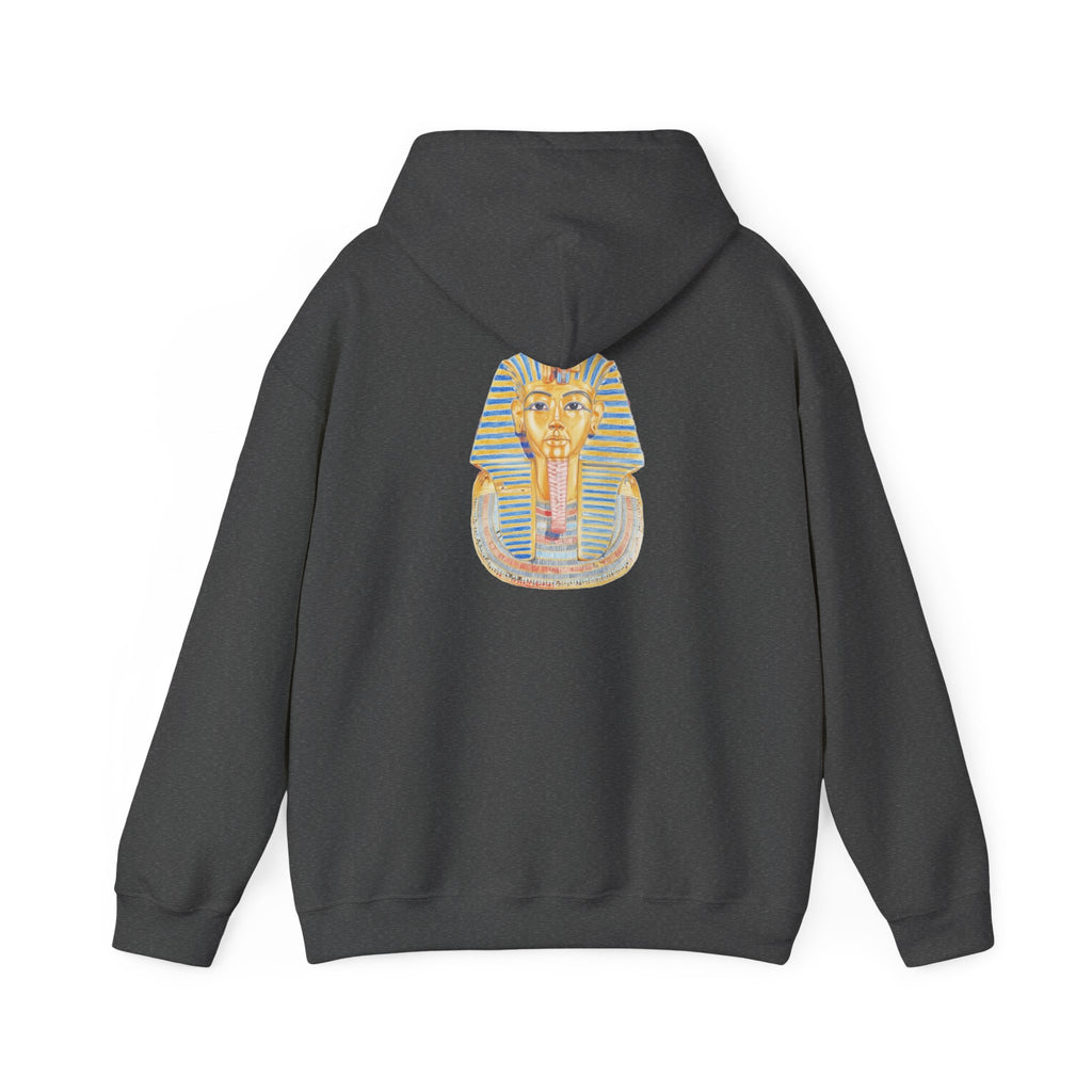 King Tutankhamun Hoodie - Grand Egyptian Museum Opening Collection - Dark